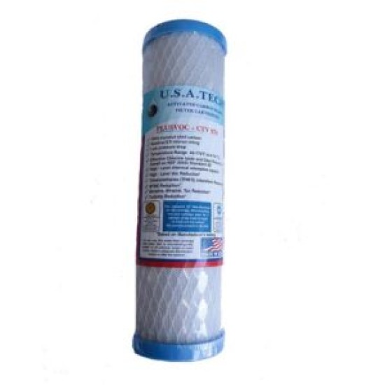 DRINKING WATER FILTERS - REPLACEMENT ACTIVATED CARBON FILTER - U.S.A. 0.5 MICRO BLUE