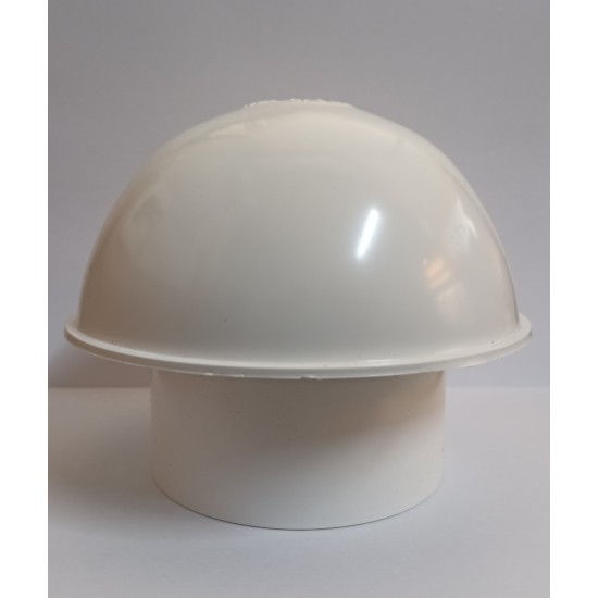 DRAINS - SEWER VENT MUSHROOM CAP WHITE Φ125 FEMALE. PLASTIC