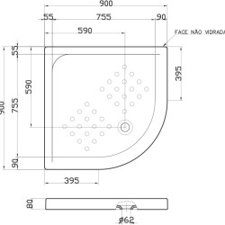 Sanitana Julieta 90x90 Oval