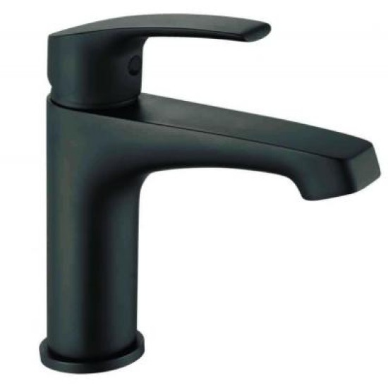 Washbasin faucets - WASHBASIN WASHBASIN BLACK WITH CLICK VALVE COLOR AMERICA DOMANI