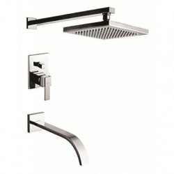2 FLOW WALL BATHROOM WITH SHOWER & amp; LOW FLOW