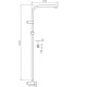 SHOWER COLUMNS - Shower column HILL BIANCO PLUS (53110)