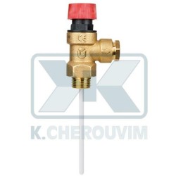 SAFETY VALVE WITH THERMOSTAT 3 BAR - 90 ° C 3/4