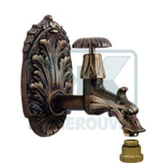 CANOLEN SWITCHES - CANOULA N.139 BRONZE WITH ROSETTE, FILTER AND BREAST 3/8