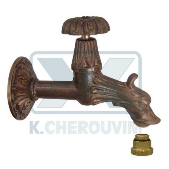 CANOLEN SWITCHES - CANOULA N.119 / R BRONZE WITH LARGE ROSETTE, FILTER AND BREAST 3/8