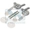 UNIVERSAL HINGES FOR WC BASIN COVER COLOR WITH GALVANIZED SCREWS (SET OF 2 PIECES)